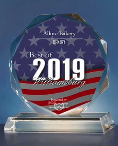 Allure Bakery Receives 2019 Best of Williamsburg Award